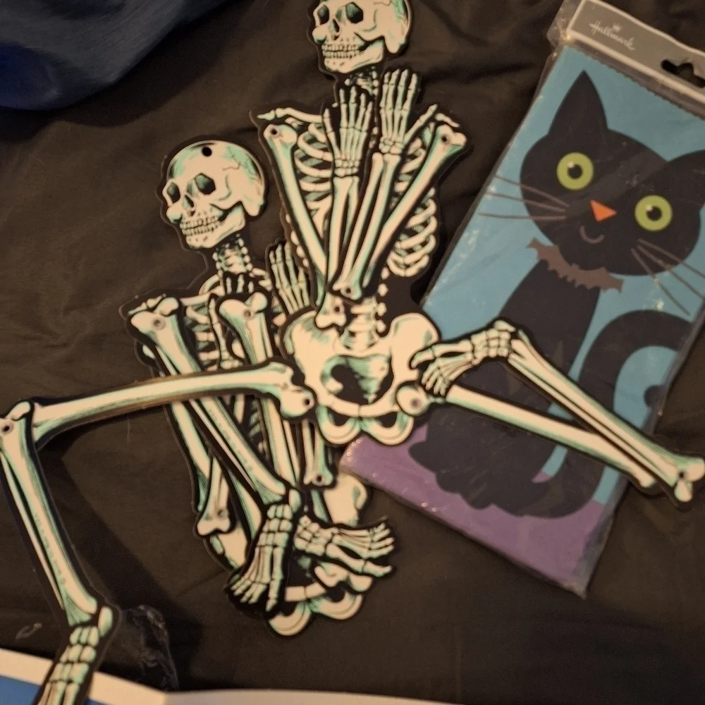 Vintage Halloween Paper Decorations Sacks